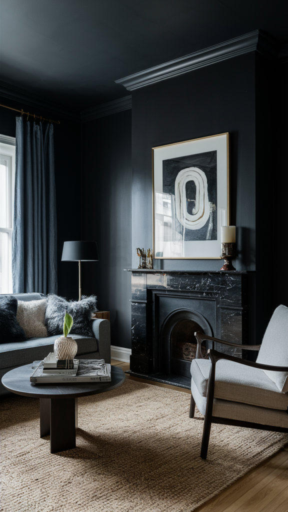 Dramatic Dark Accent Walls