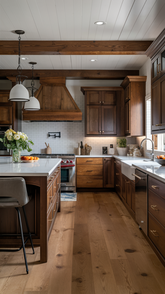 Eco-Friendly White Oak Kitchen Cabinets