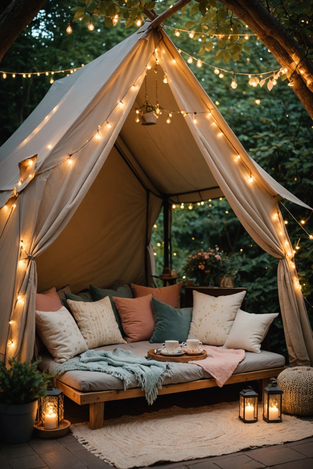 A Cozy Tent Setup