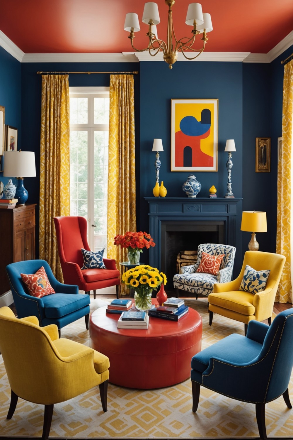 Add Statement Pieces Like Colourful Chairs