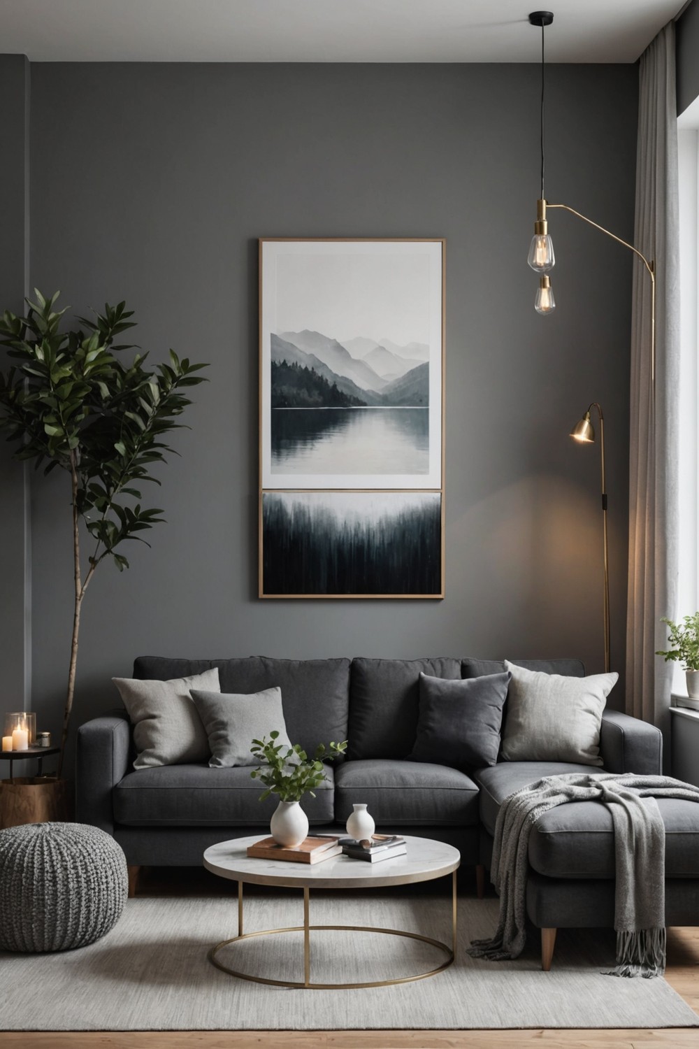 Balance with Light Gray Walls