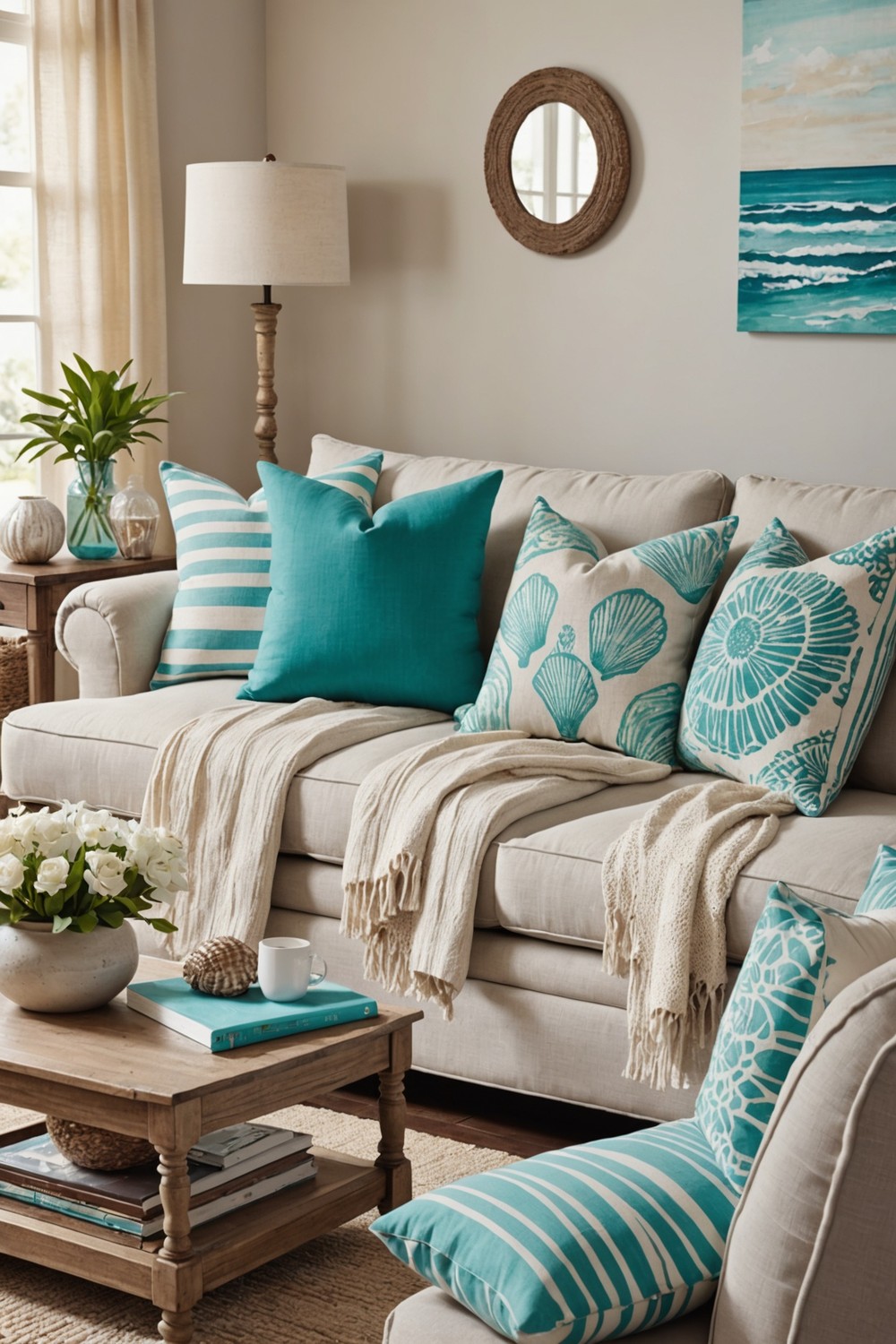 Beachy Throw Pillows