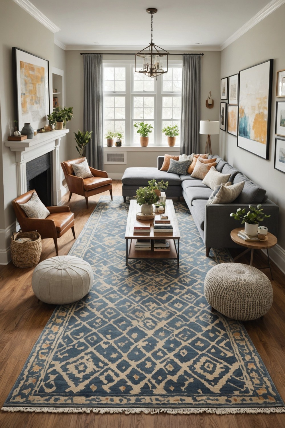 Create Zones with Area Rugs