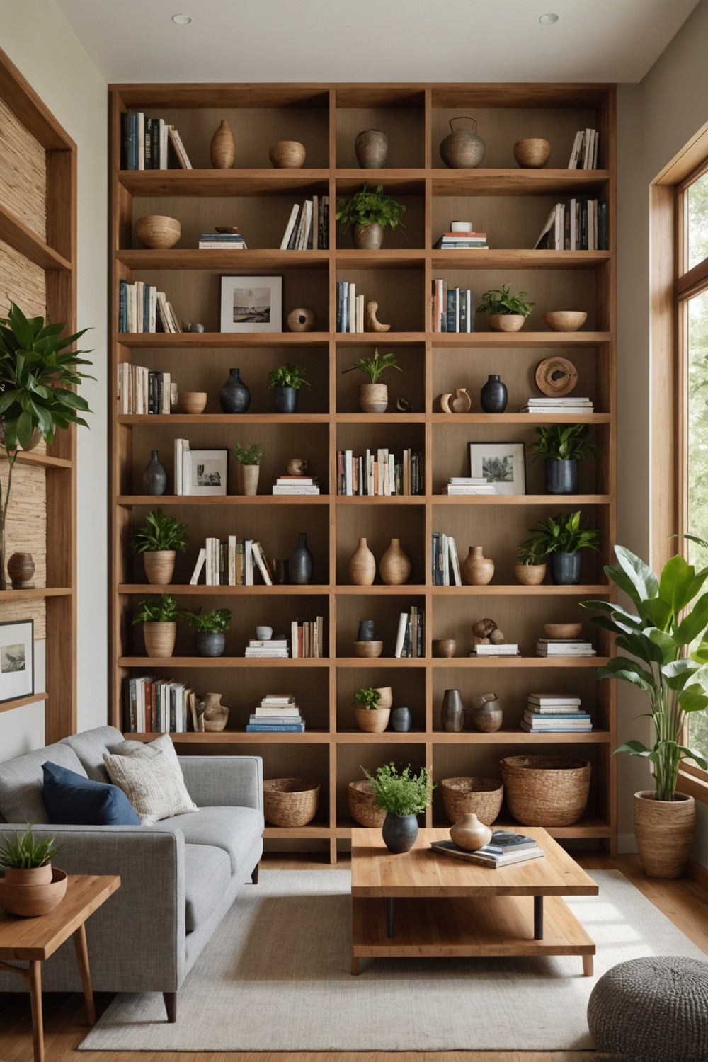 Design Custom Shelving with Natural Finishes