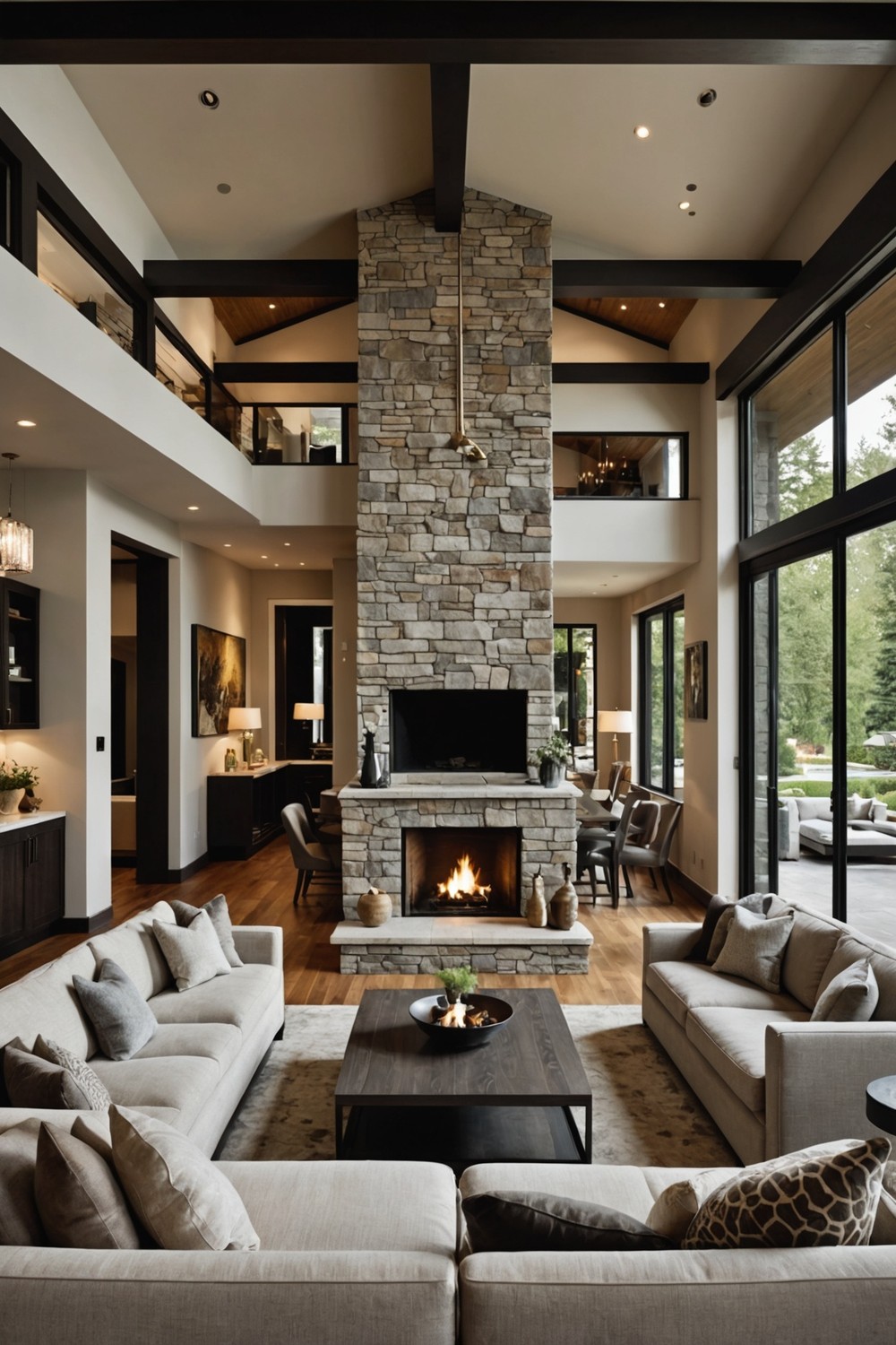 Double-Sided Fireplaces