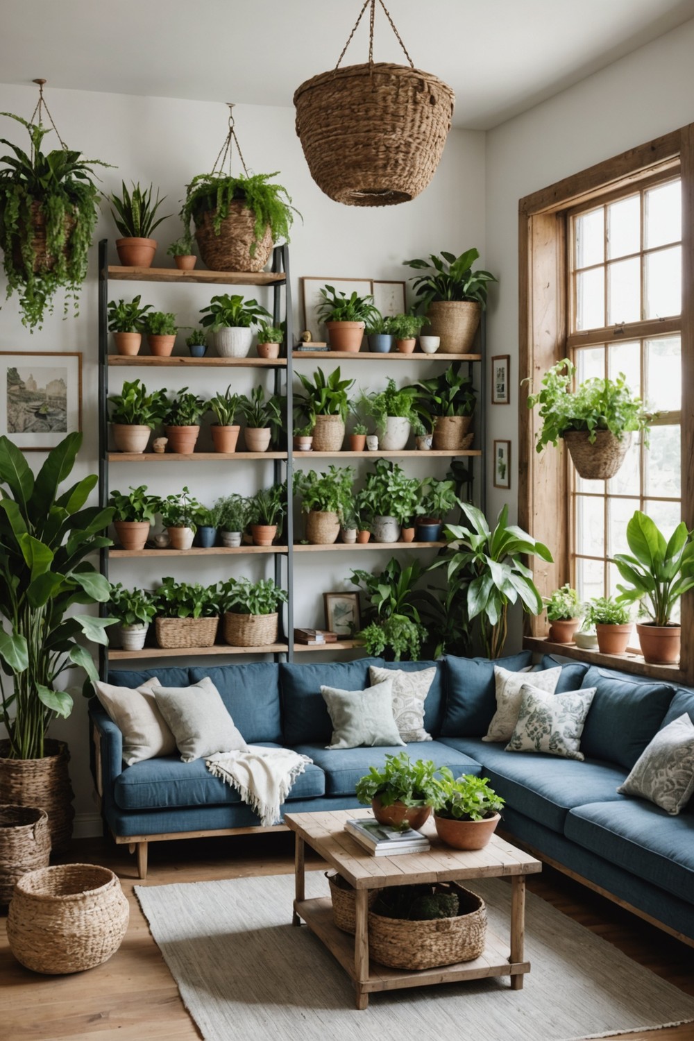 Greenery-Filled Room