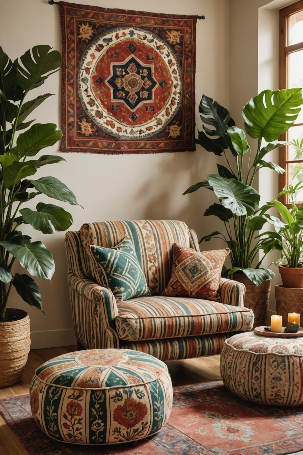 Mix-and-Match Patterned Upholstery