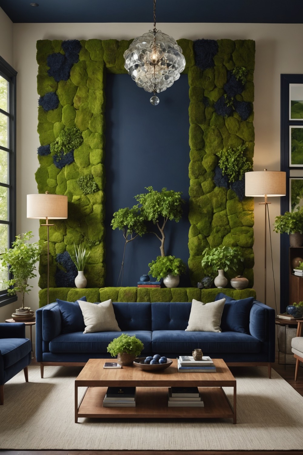 Moody Blues and Greens for a Calming Space