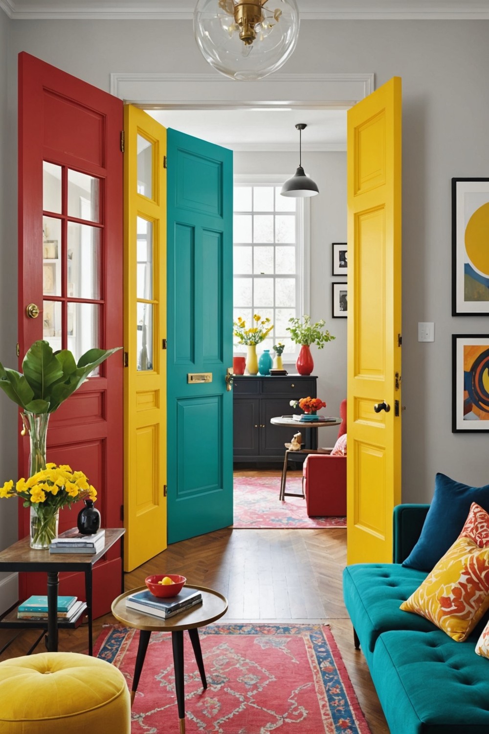 Paint Doors in Fun Hues