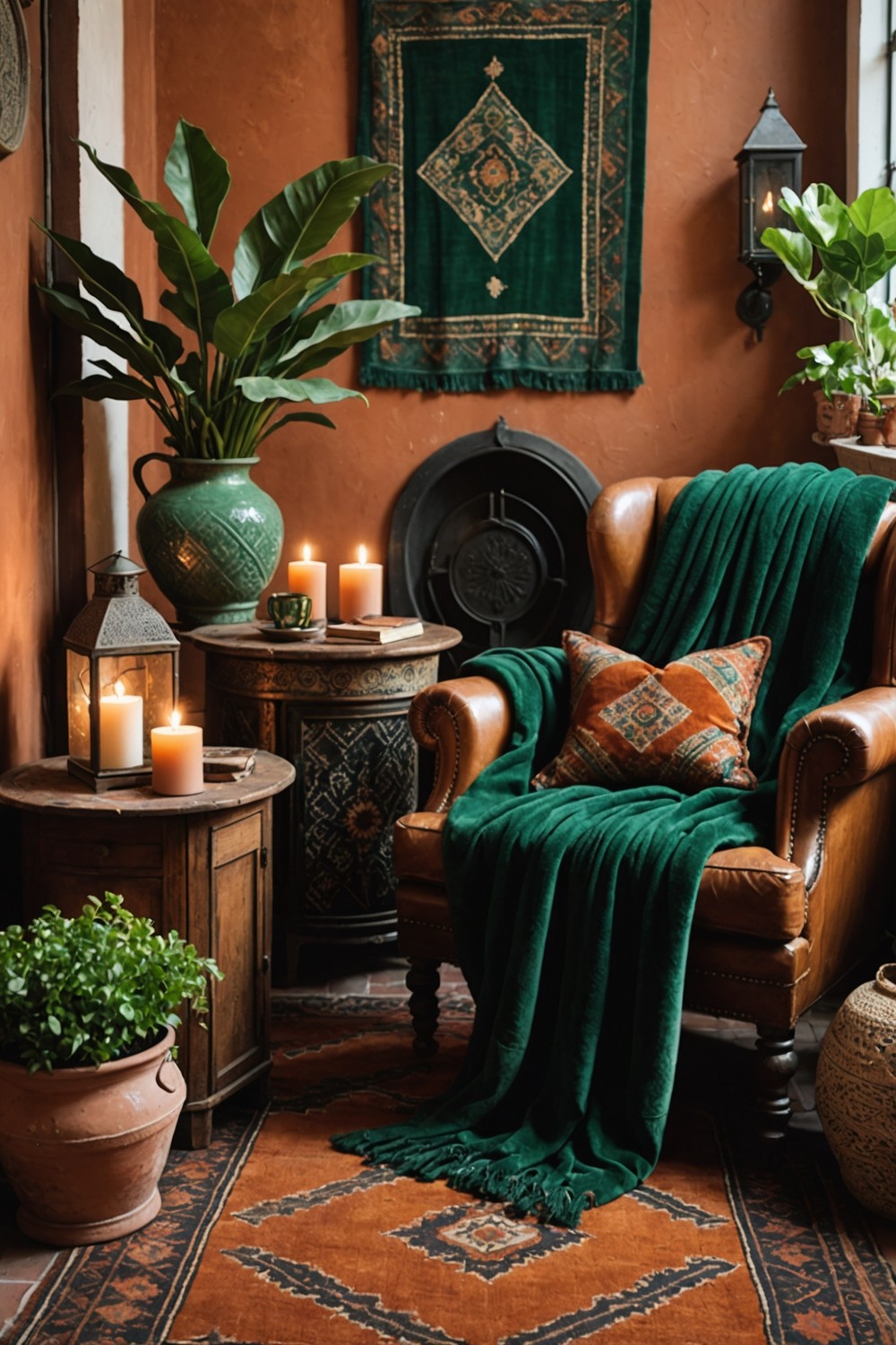 Rich Textiles in Deep, Moody Hues