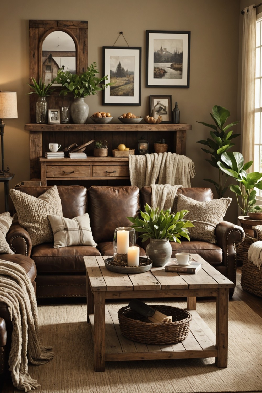 Rustic Wood Coffee Table