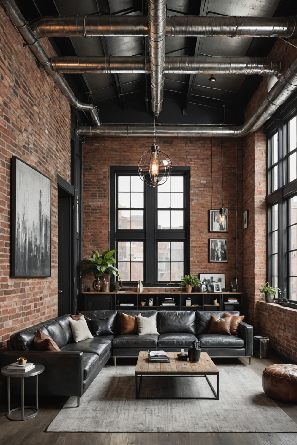 Urban Loft-Style Exposed Ductwork