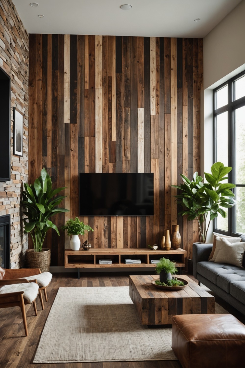 Use Reclaimed Wood for Accent Walls