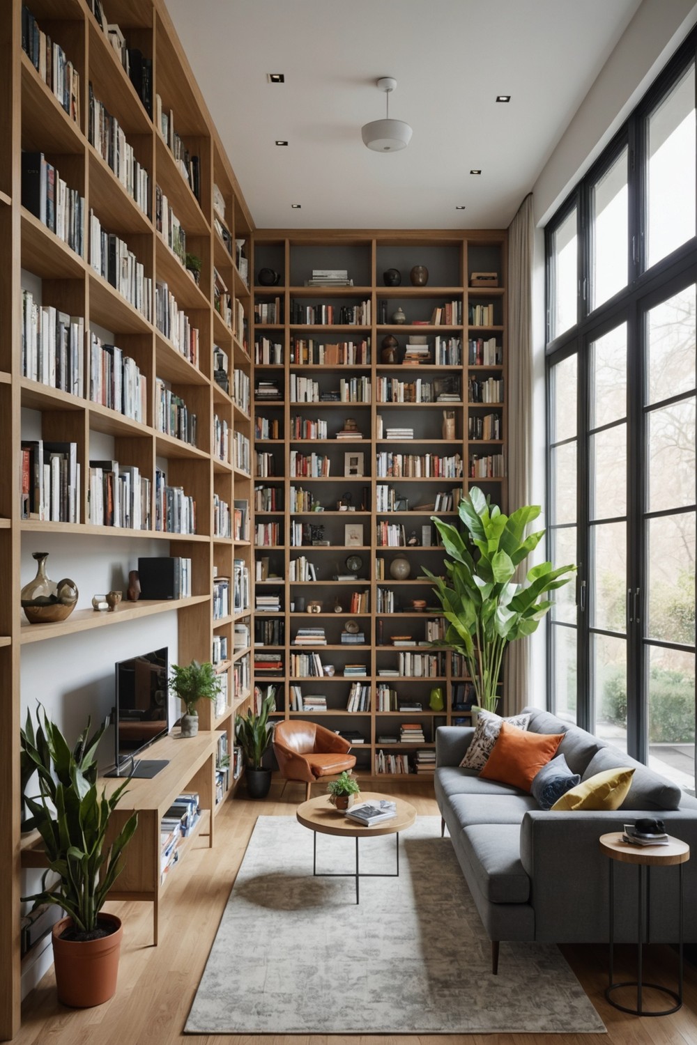 Utilize Vertical Space with Tall Shelving