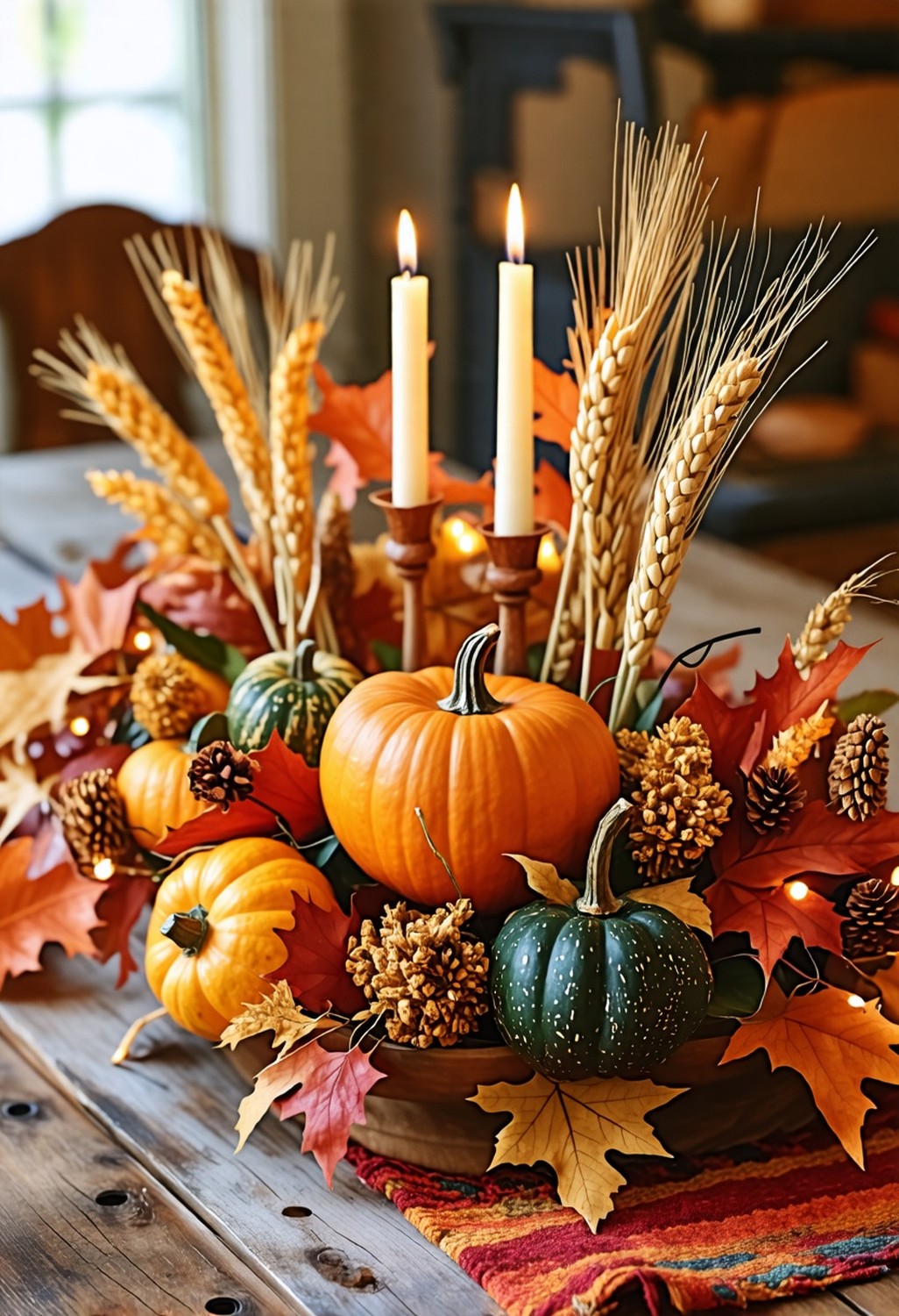 Harvest-Themed Centerpieces