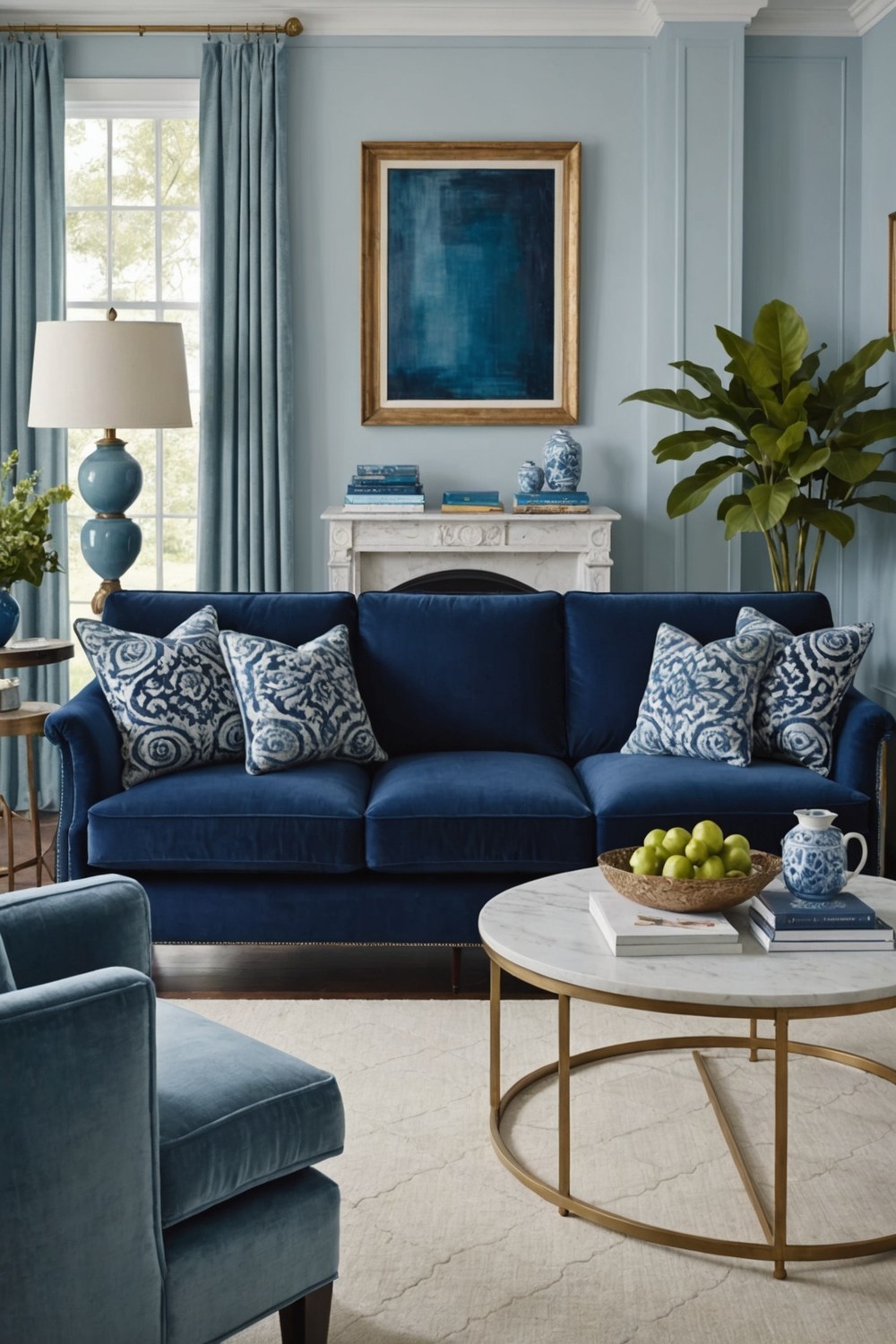 Monochromatic Scheme with Shades of Blue