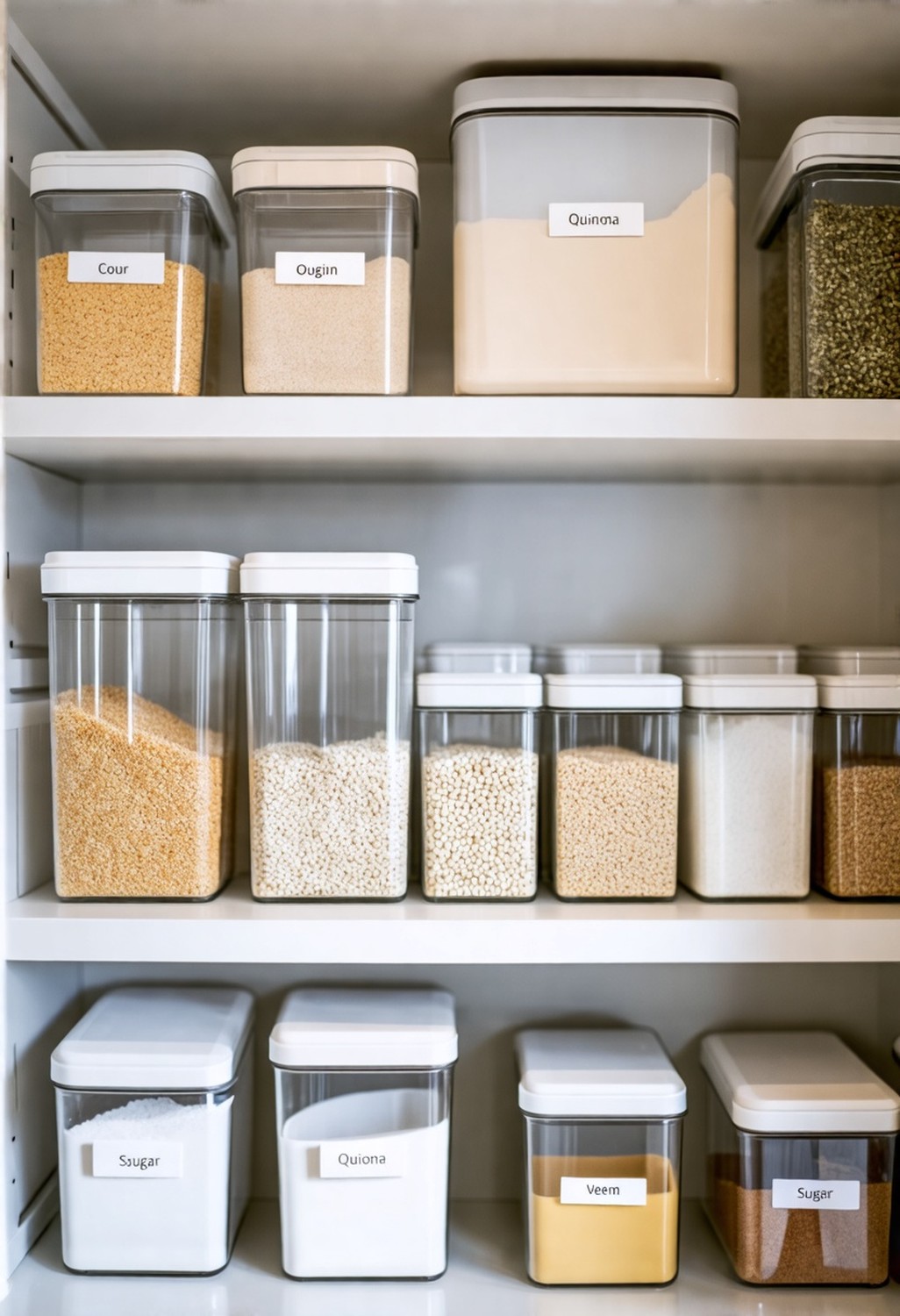 Reorganize with Clear Containers