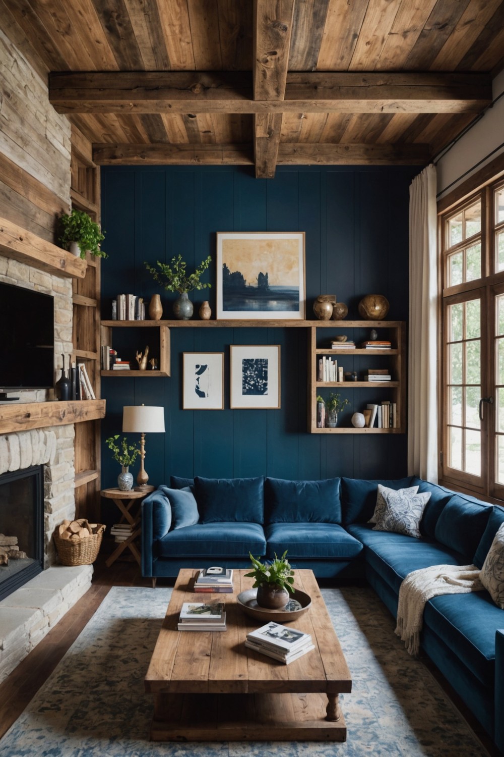 Rustic Warmth with Wood Elements