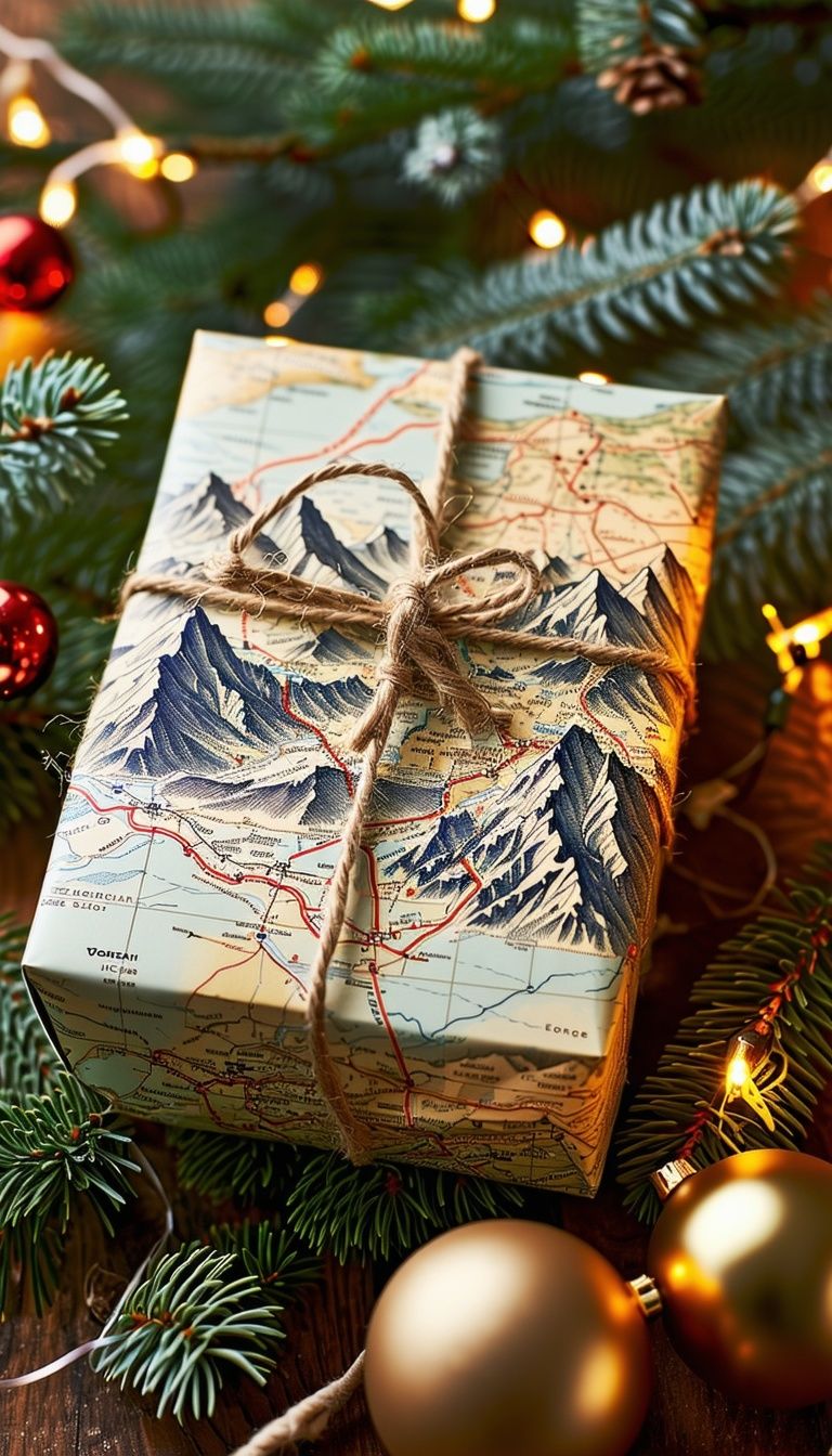 Creative Map Paper Wrap