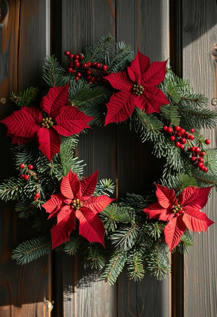 Floral Christmas Wreaths