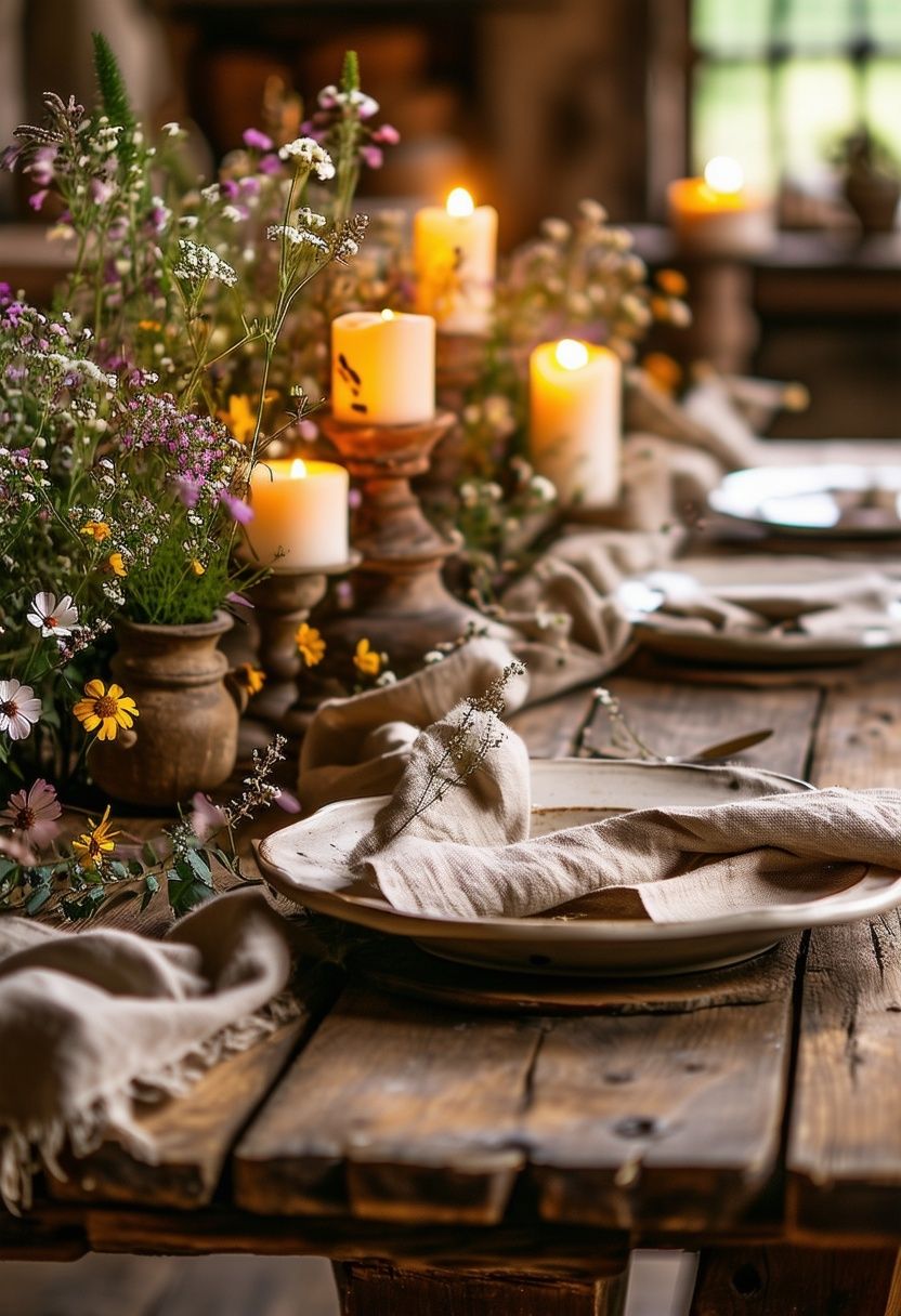 French Country Table Settings