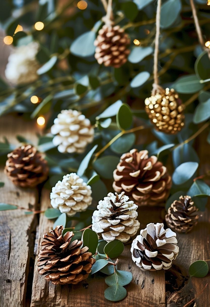 Natural Pinecone Decorations