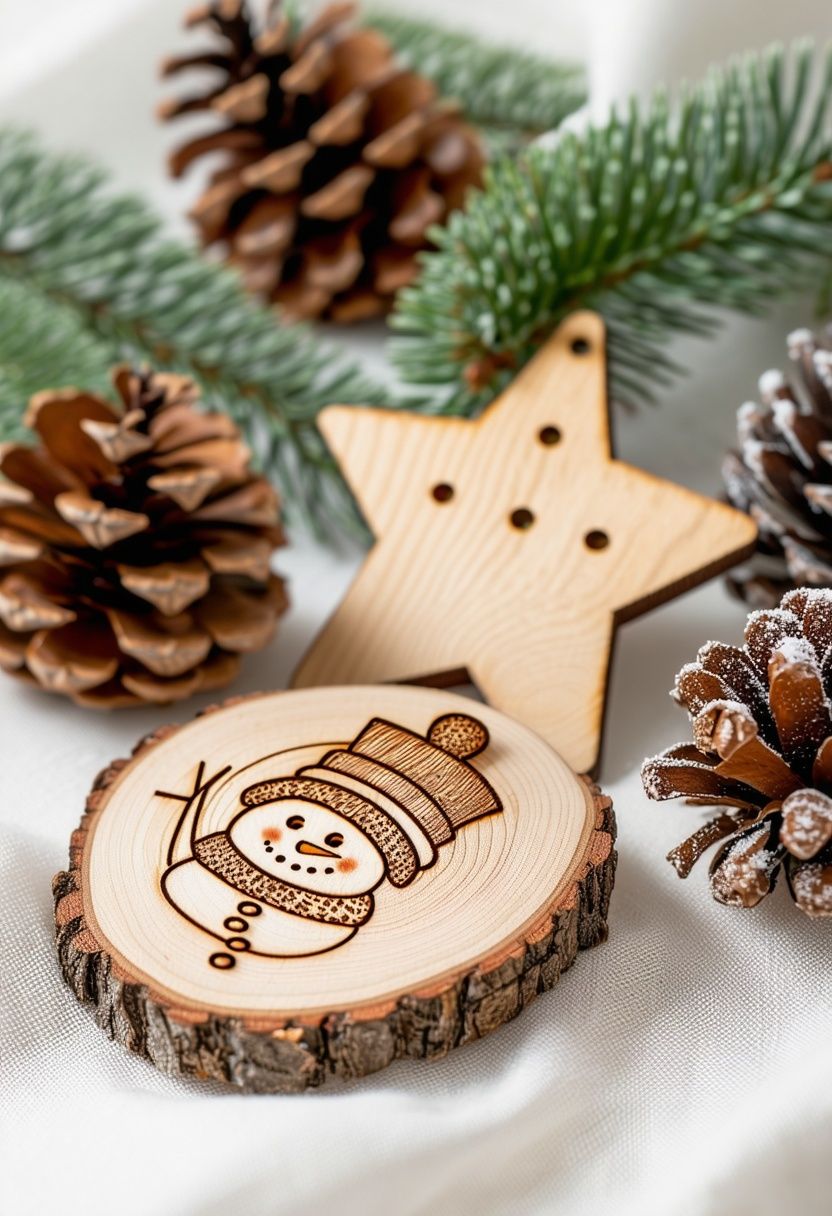 Rustic Wooden Ornaments