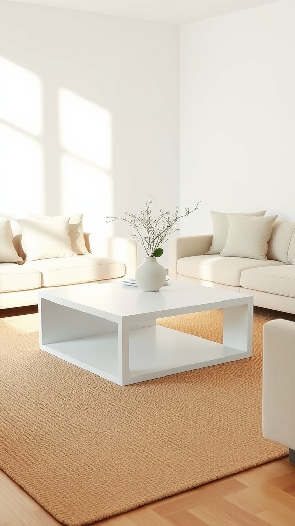 Add a Minimalist Coffee Table