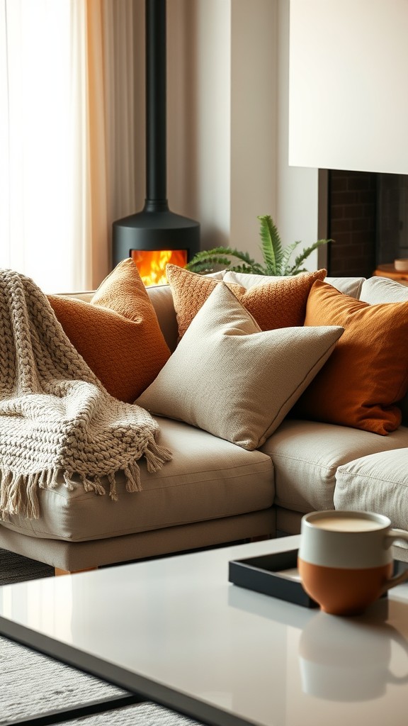 Add Cozy Throws and Pillows