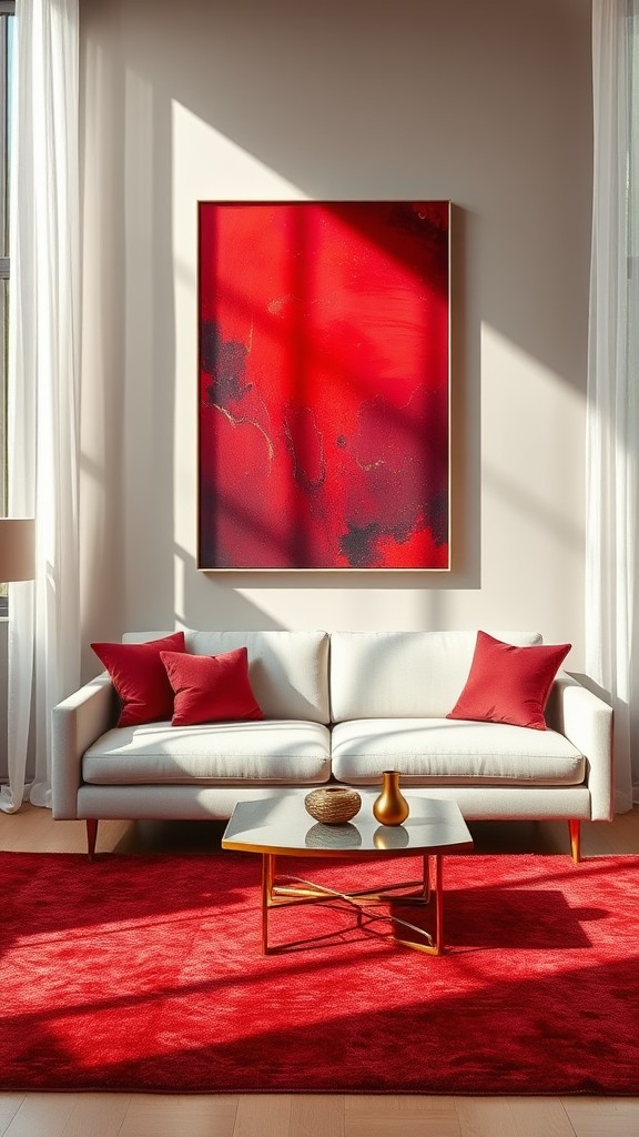 Artistic Red Wall Art