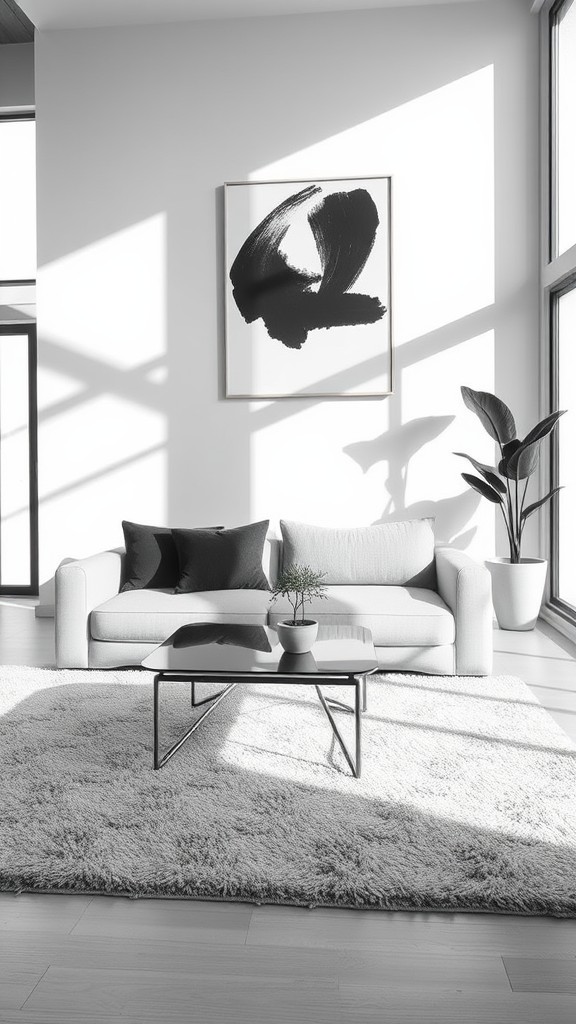 black and white living room decor ideas for timeless minimalism