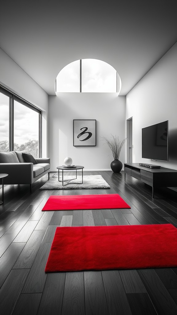 Black and White Photography with Red Mats