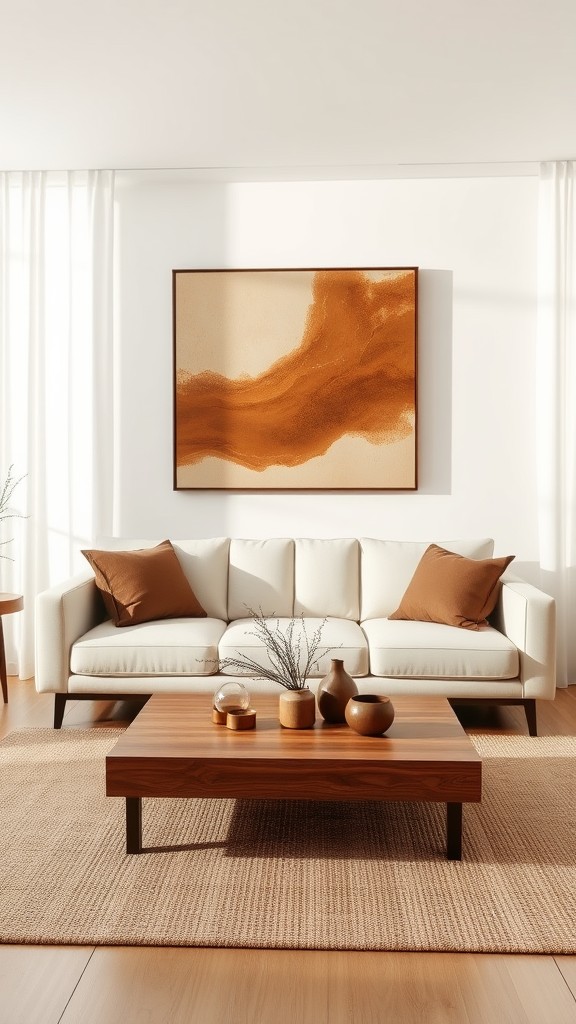 Brown Abstract Wall Art