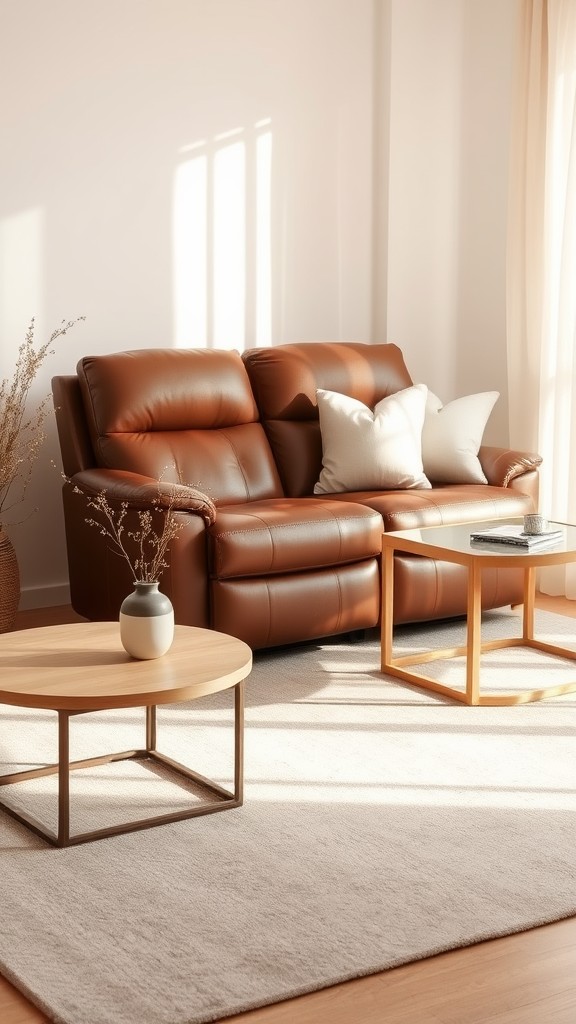 Brown Leather Recliner