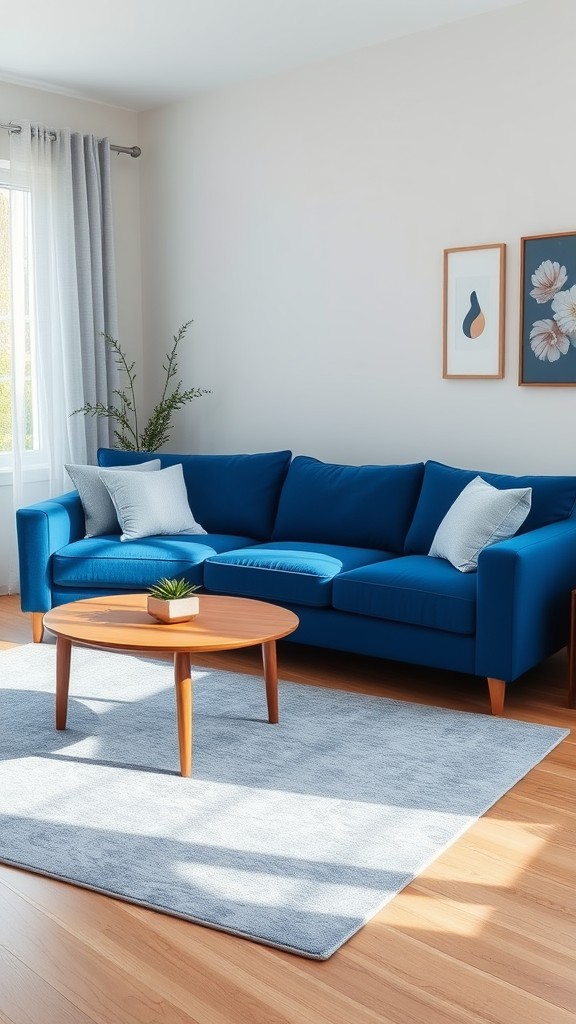 Choose a Blue or Gray Sofa