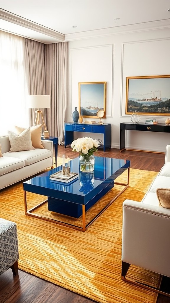 Choose a Bold Blue Coffee Table