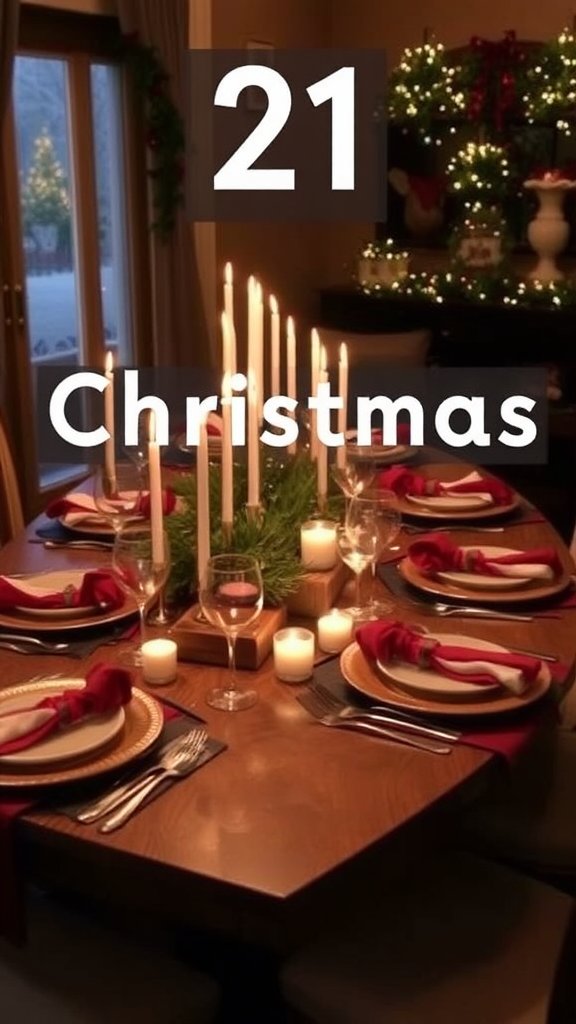 christmas dinner table ideas