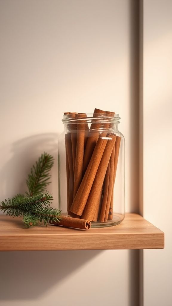 Cinnamon Sticks in the Bathroom