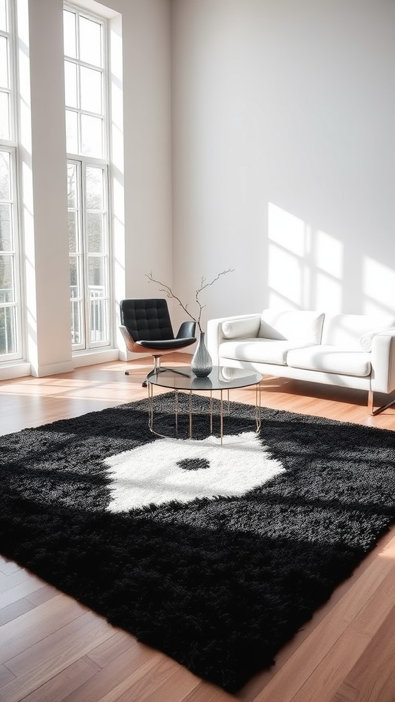 Classic Black and White Rugs