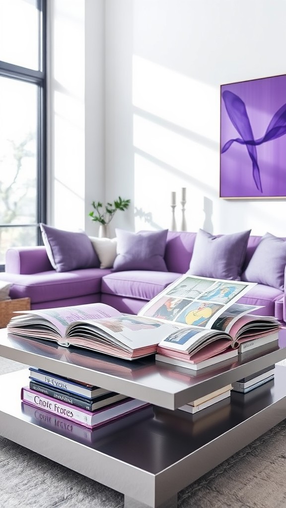 Colorful Purple Art Books