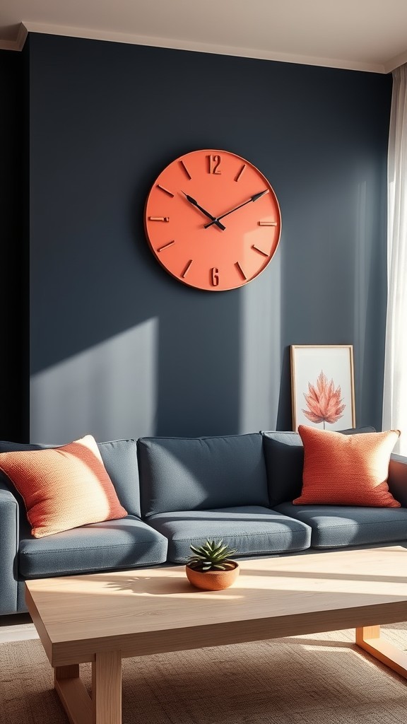 Coral Wall Clocks