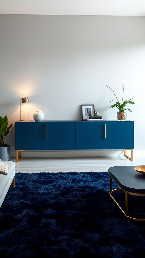 Create a Stylish Blue Buffet Console