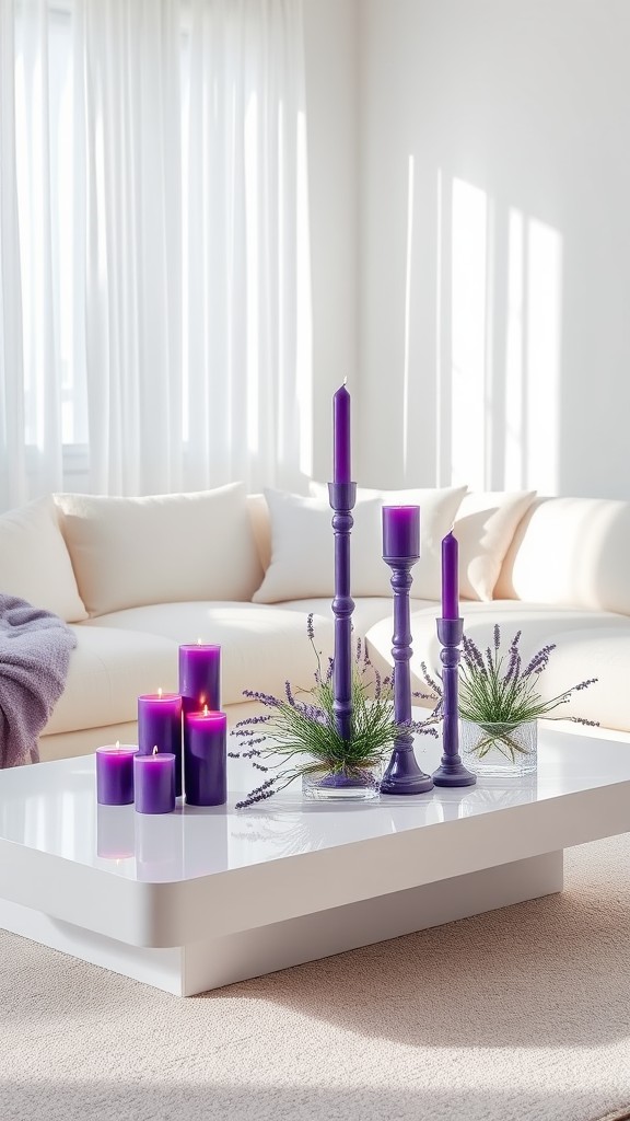 Decorative Purple Candles