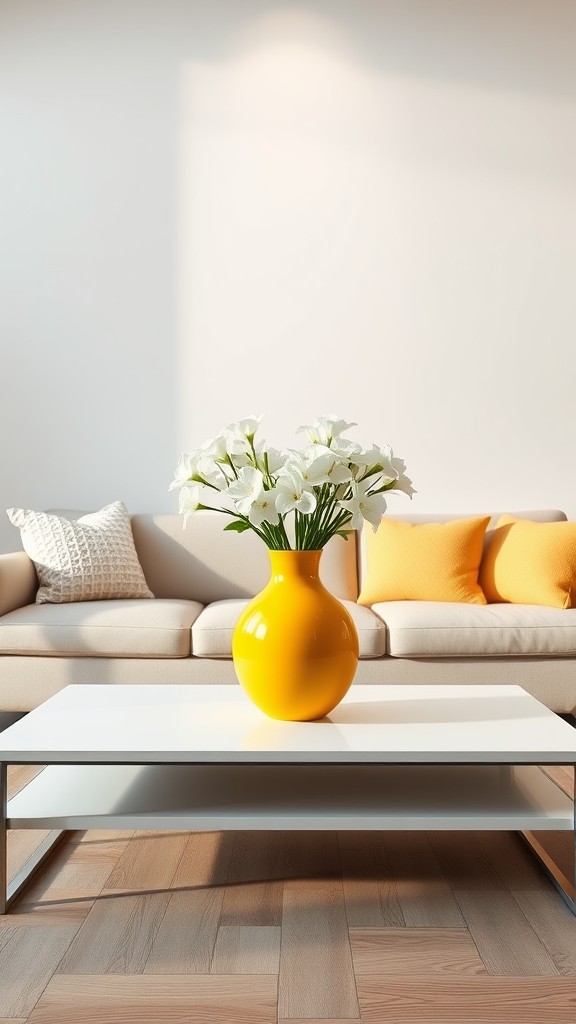 Decorative Yellow Vases