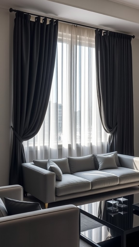 Elegant Black Curtains