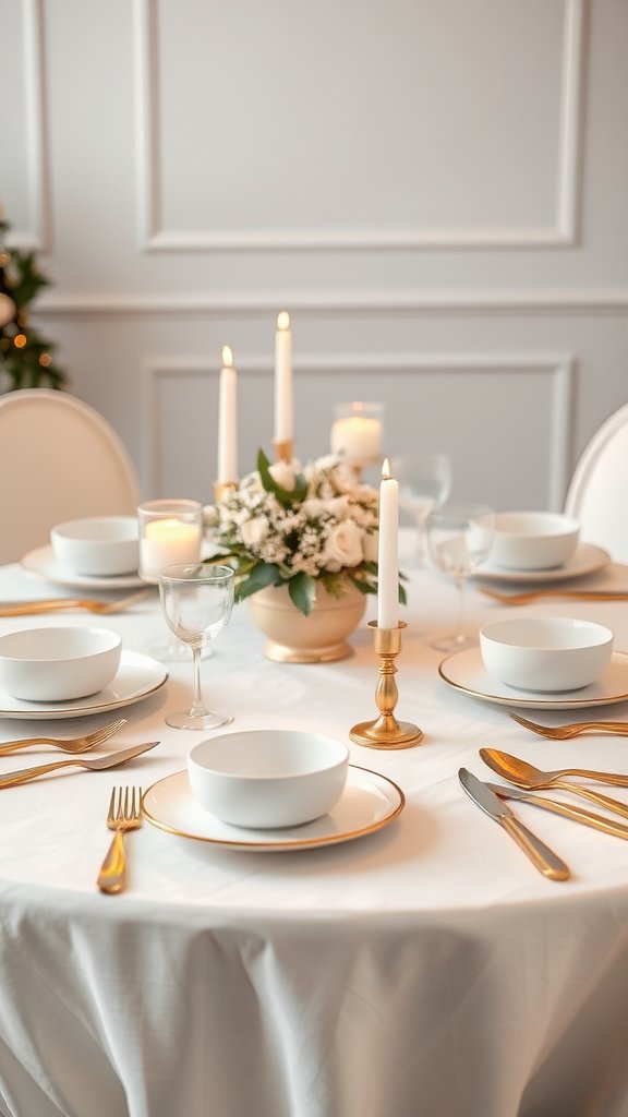 Elegant White and Gold Theme