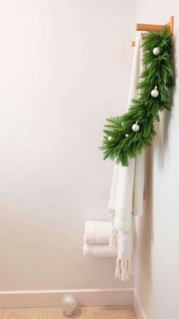 Garland on the Towel Rack