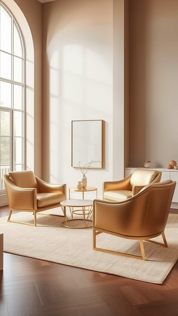 Gold Accent Chairs for Elegant Touch