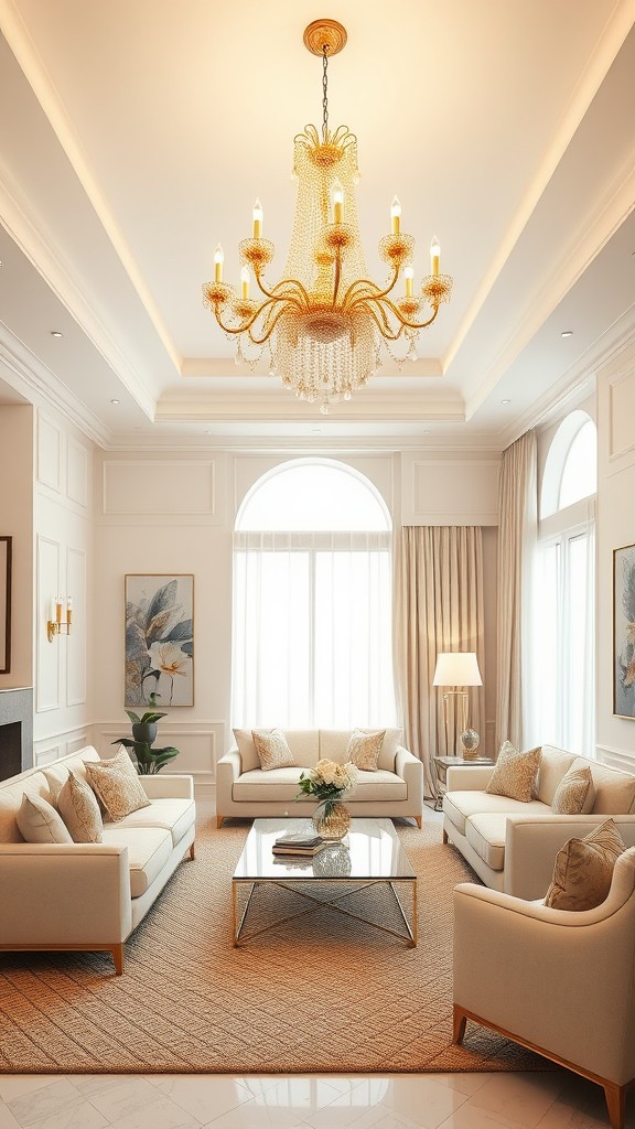 Gold Lighting Fixtures to Brighten the Room