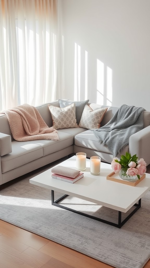 Gray and Pink Throws for a Cozy Feel